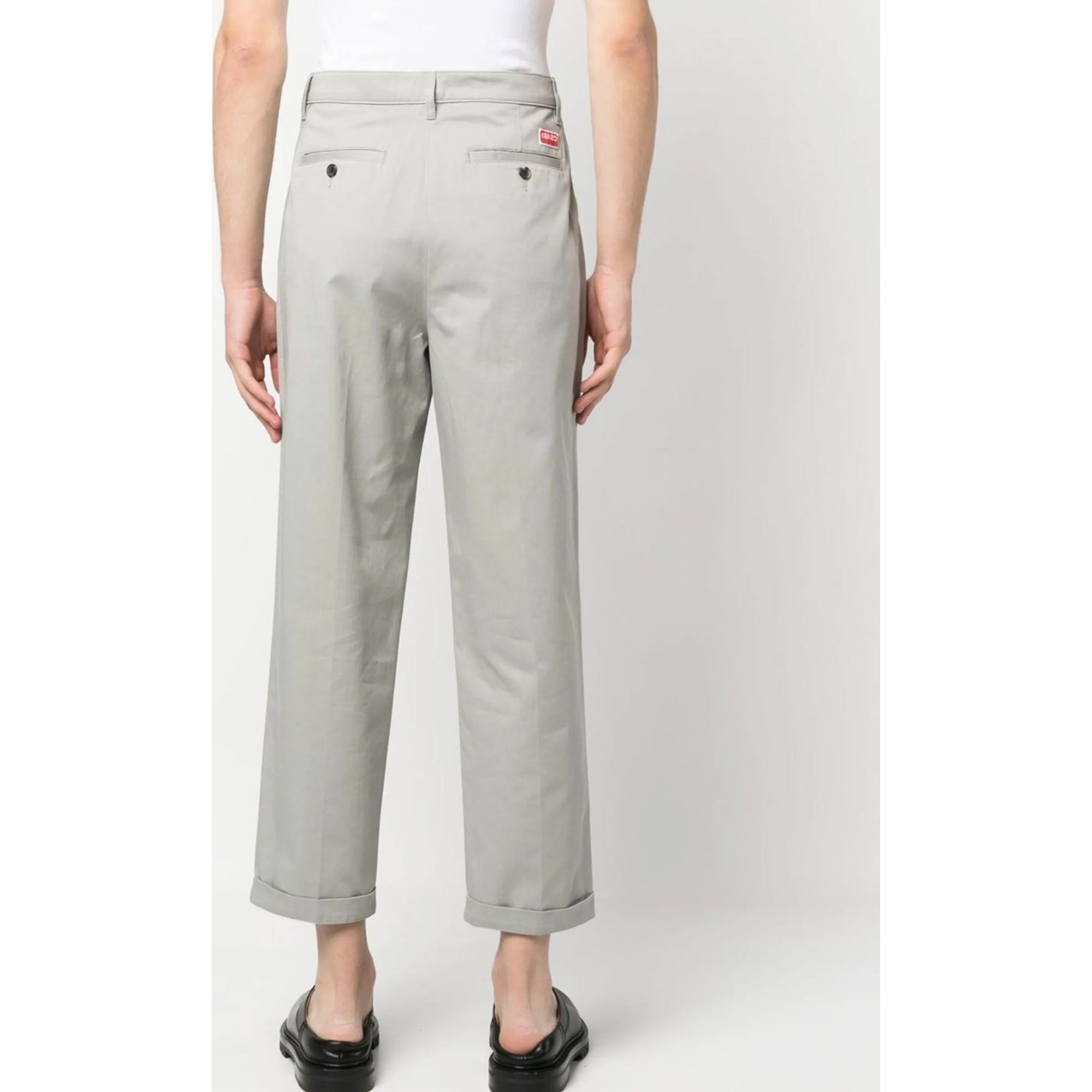 KENZO Formalios kelnės vyrams, Pilka, Classic chino 3