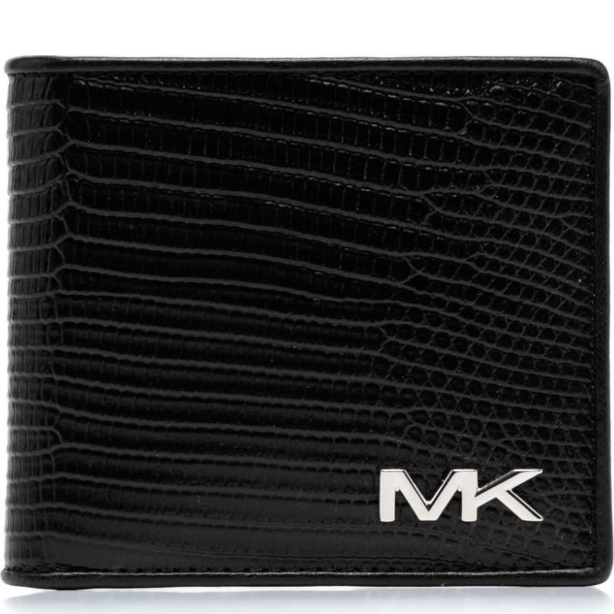 MICHAEL KORS Kortelių dėklas vyrams, Juoda, Billfold 1