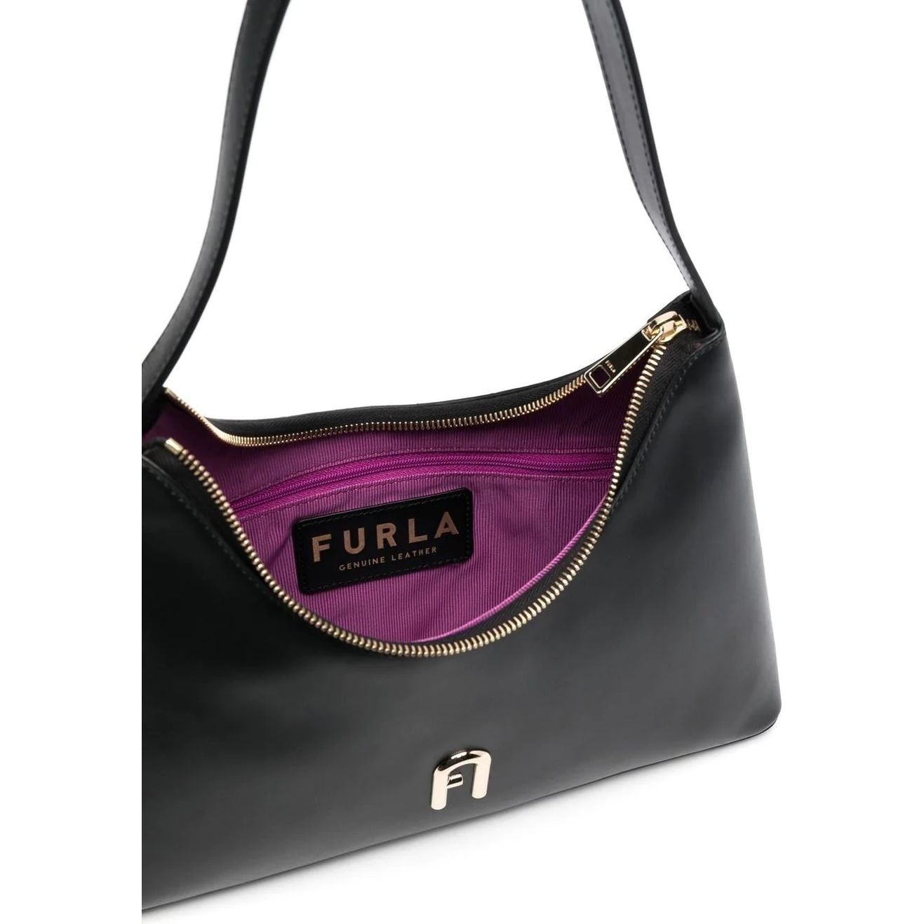 FURLA Rankinė per petį moterims, Juoda, Furla diamante s shoulder bag 4