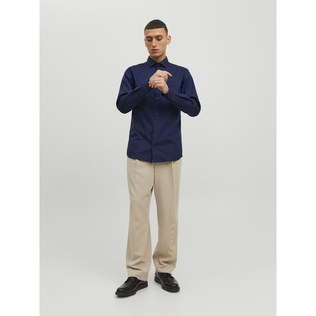 JACK & JONES Marškiniai vyrams, Mėlyna, JPRBLAPARKER SHIRT L/S 2