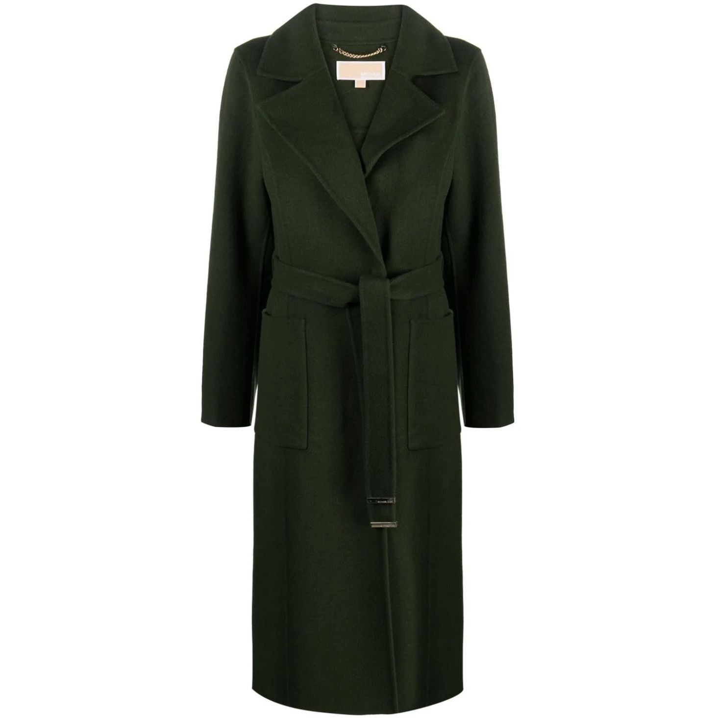 MICHAEL KORS Paltas moterims, Žalia, Robe coat 1
