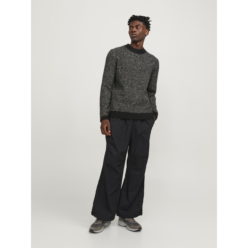 JACK & JONES Megztinis vyrams, Juoda, JCOSPACE KNIT MOCK NEC 4
