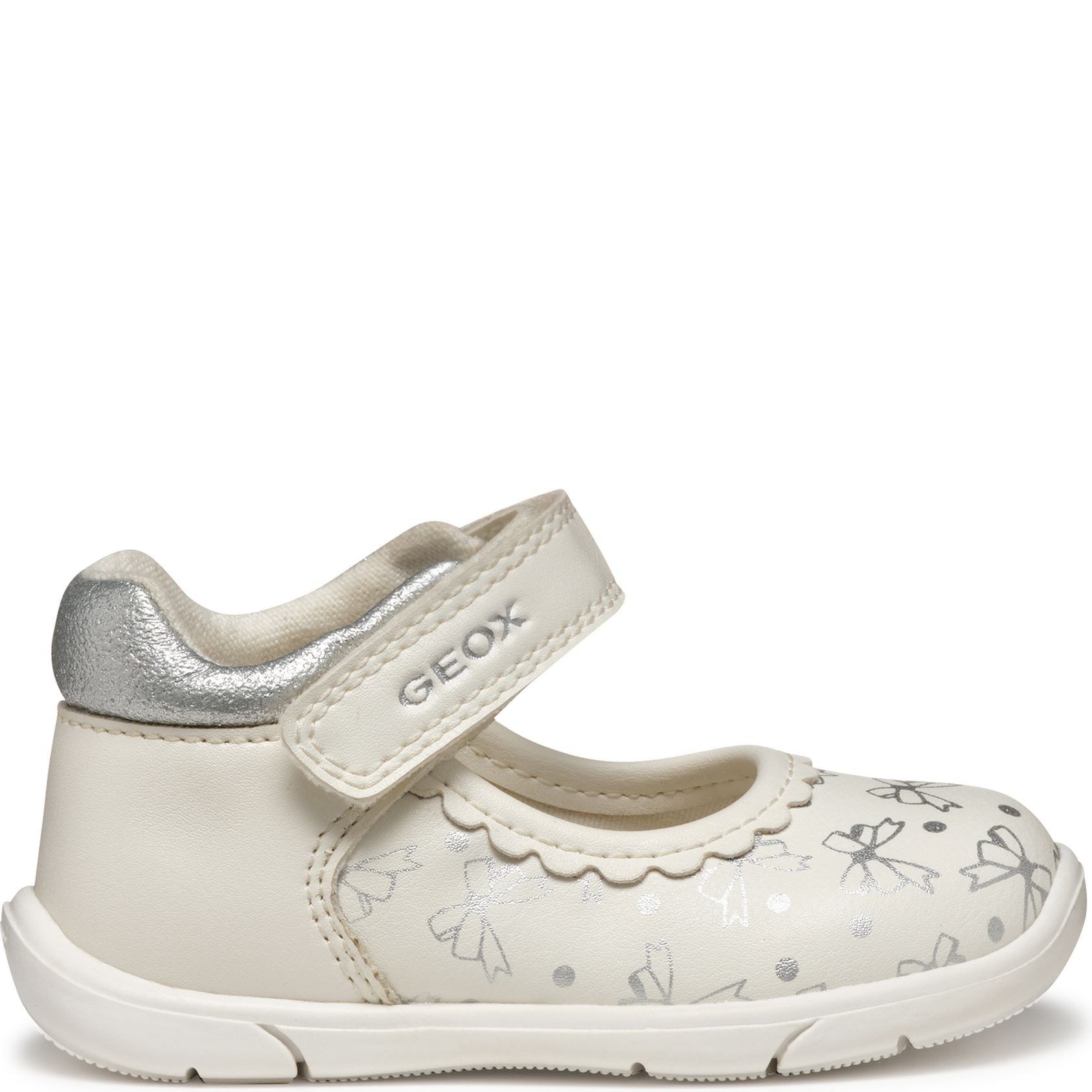 GEOX Balerinos mergaitėms, Balta, Zapito ballerinas 1