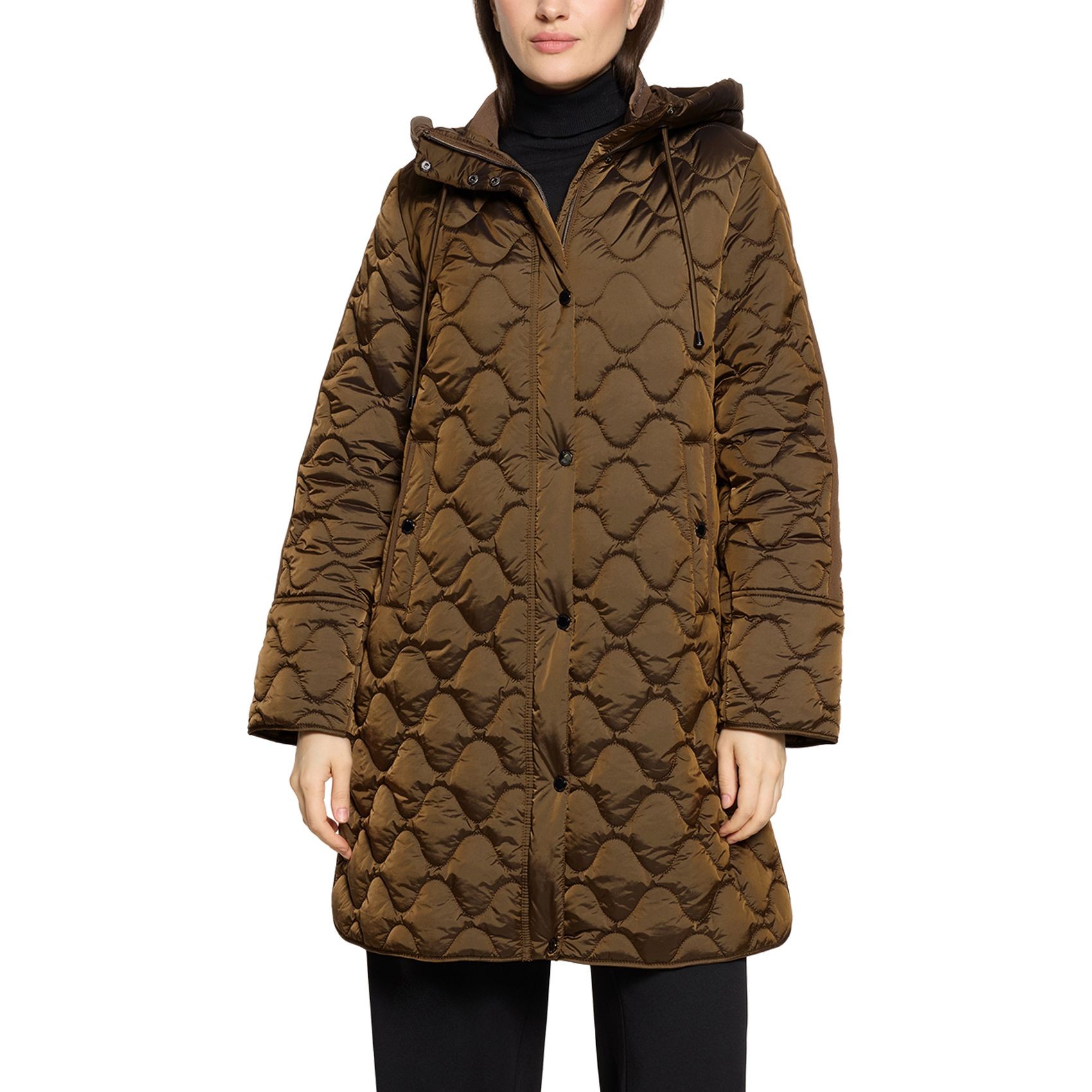 BETTY BARCLAY Striukė moterims, Ruda, Quilted Jacket 6