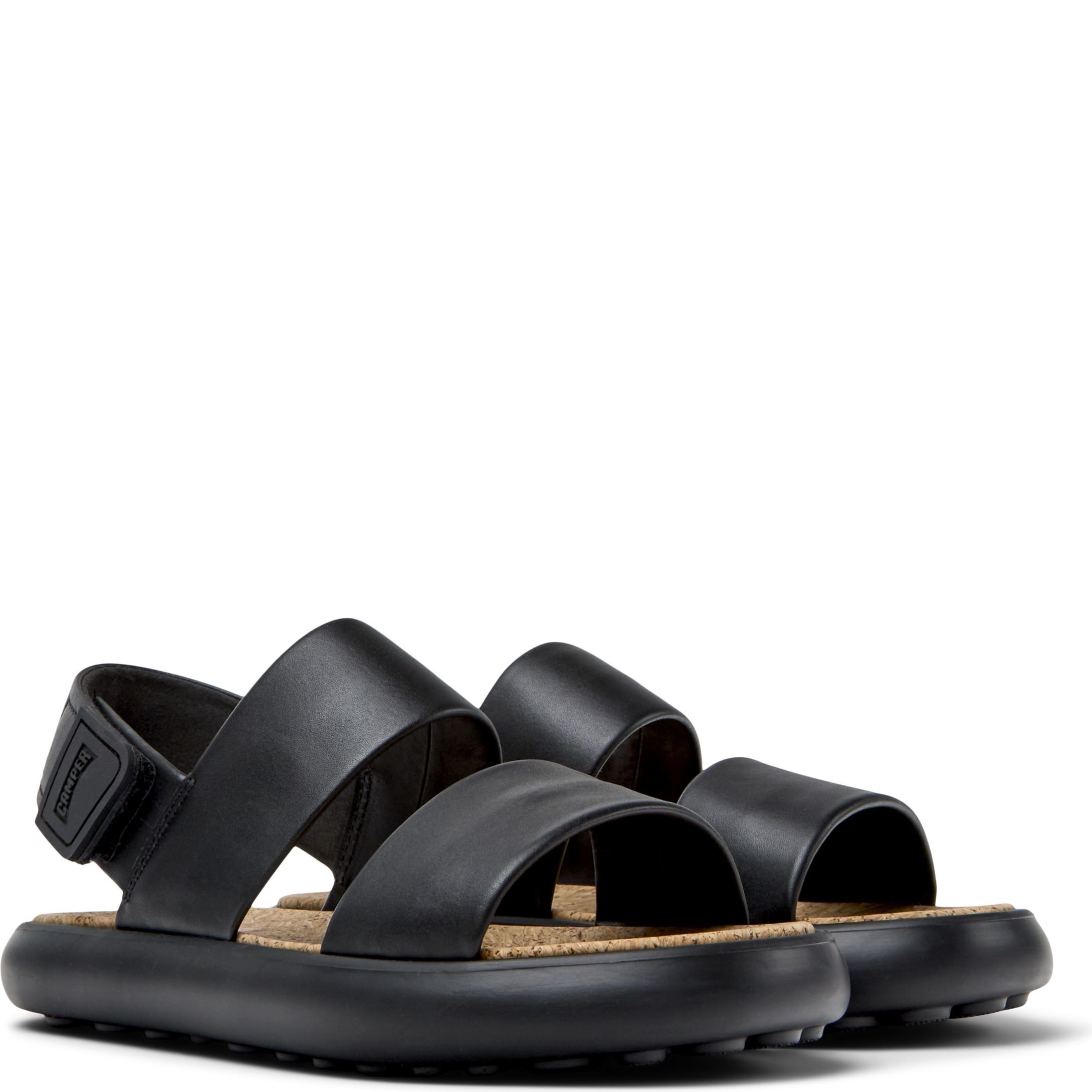 CAMPER Basutės moterims, Juoda, Lasted sandals 1