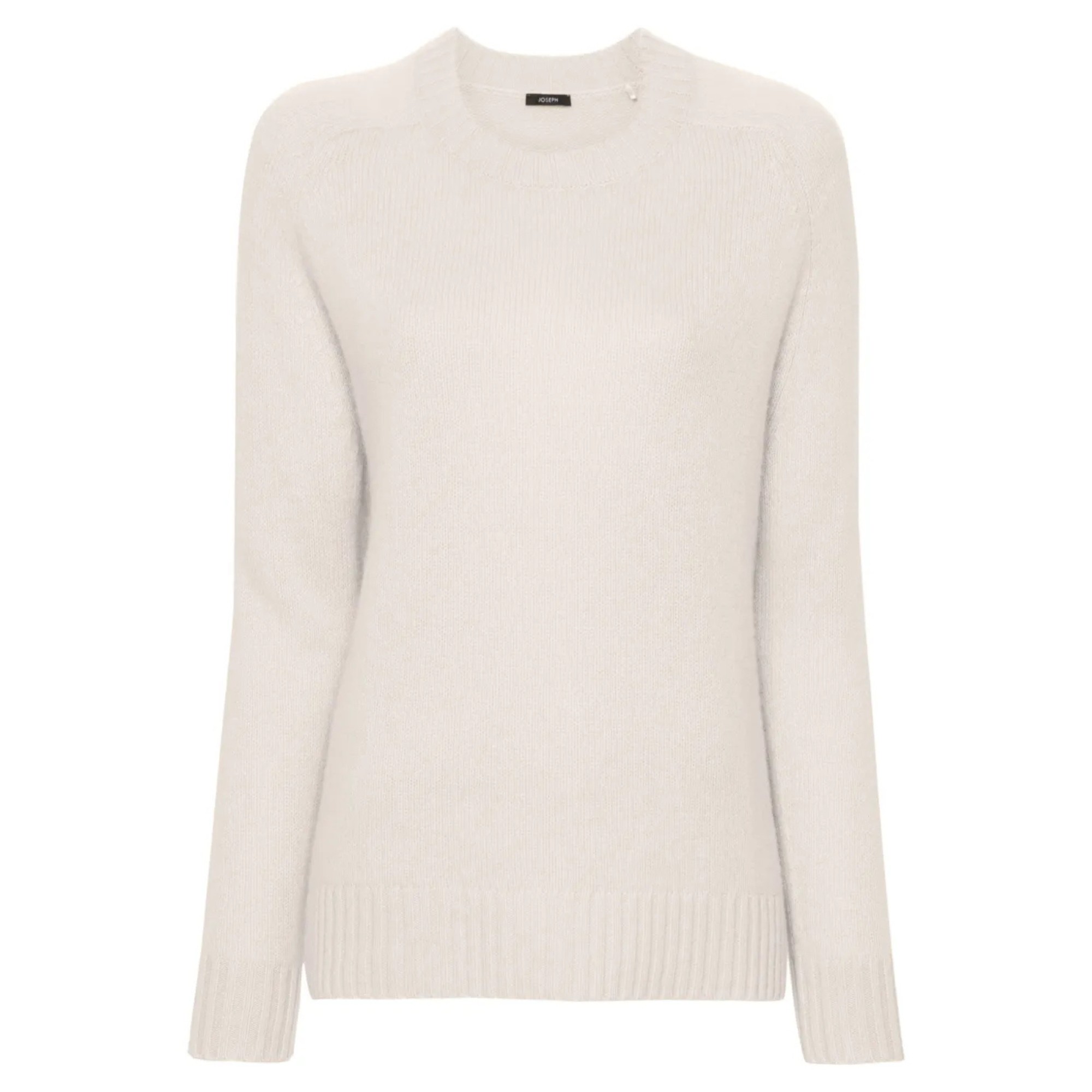 JOSEPH Megztinis moterims, Balta, Cashmere round neck sweater 1