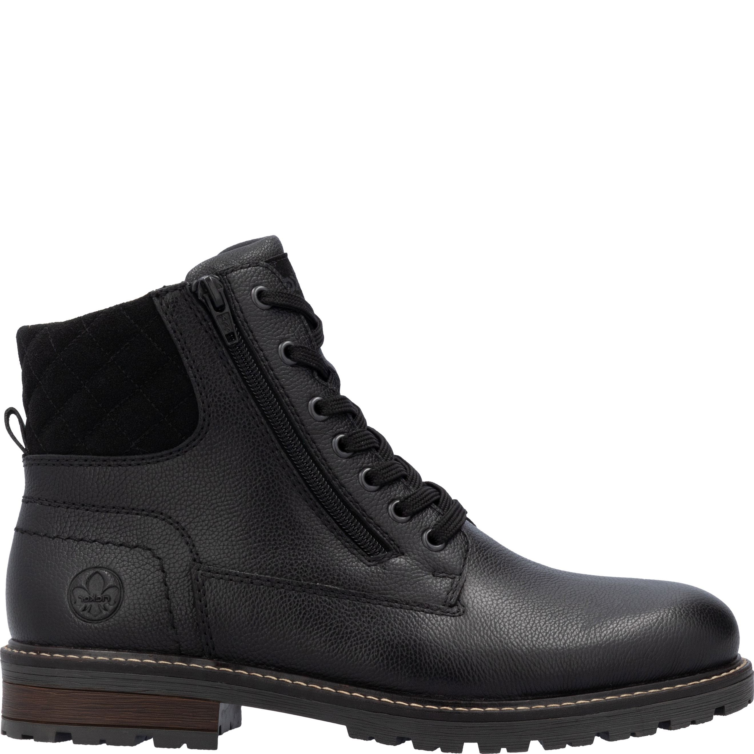 RIEKER Aulinukai vyrams, Juoda, BOOTIES 2