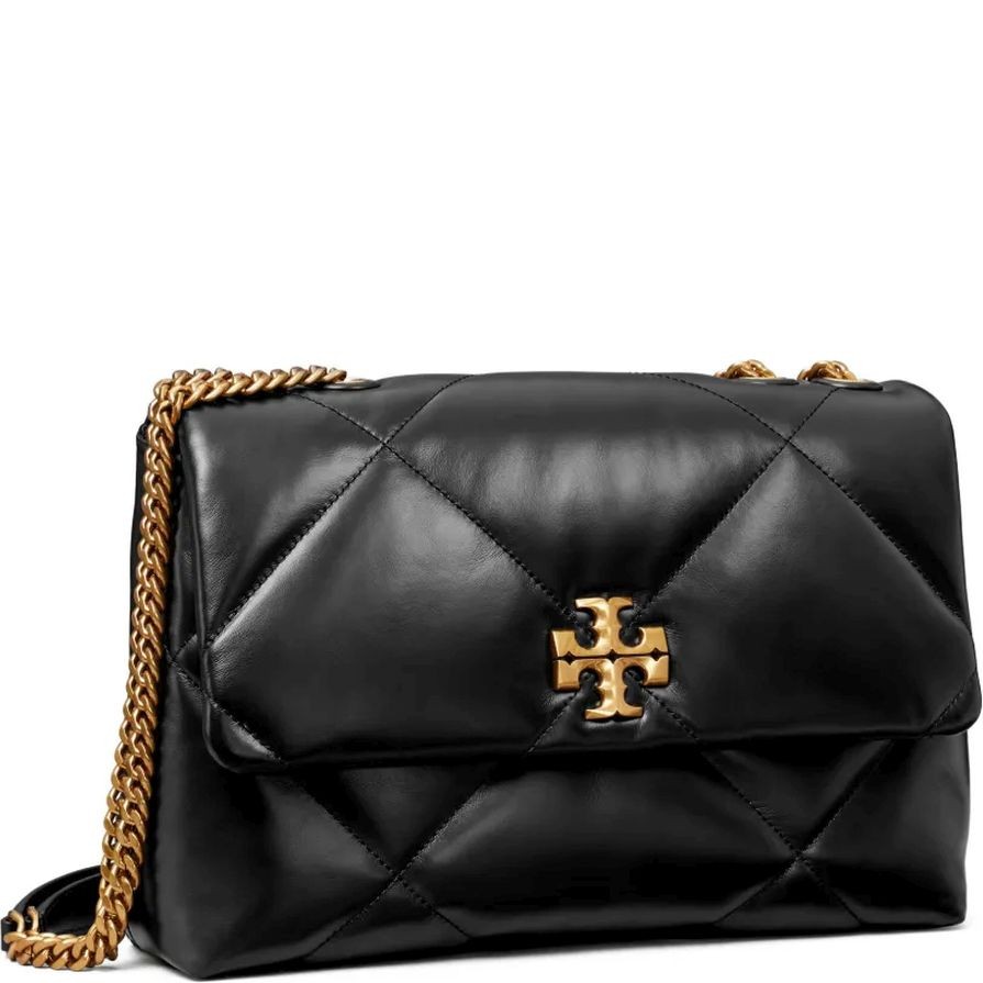 TORY BURCH Rankinė per petį moterims, Juoda, Kira diamond shoulder bag 2