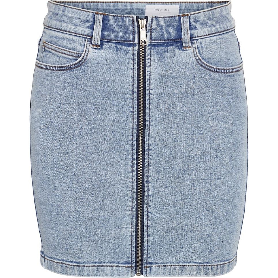 NOISY MAY Mini sijonas moterims, Mėlyna, Nmkleo mini skirt 1