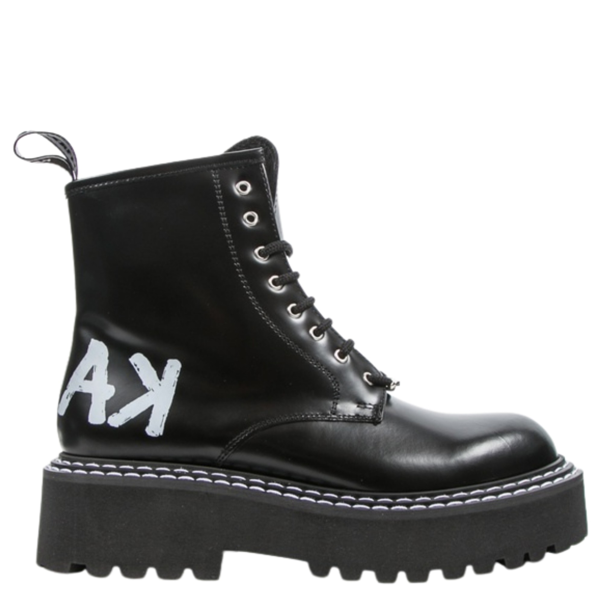 KARL LAGERFELD Aulinukai moterims, Juoda, Patrol II brush logo booties 1