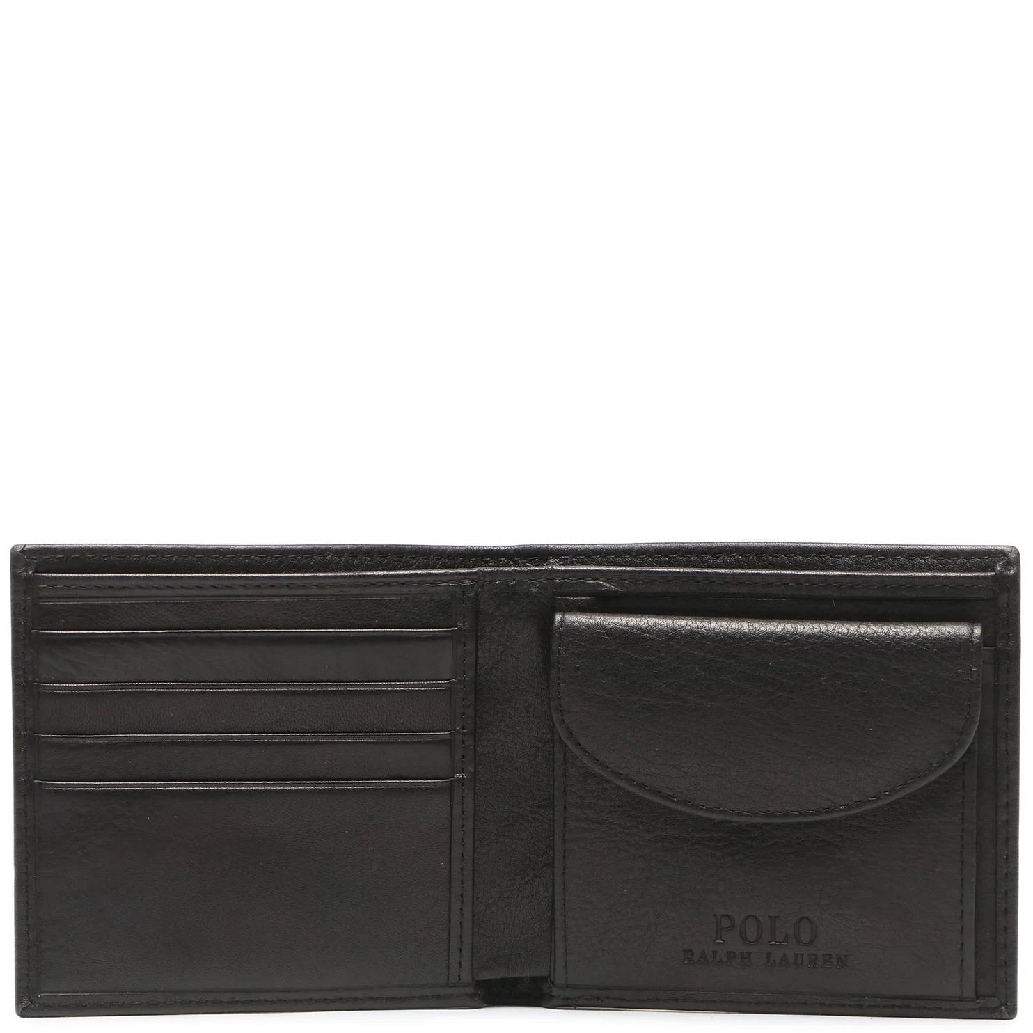 POLO RALPH LAUREN Piniginė vyrams, Juoda, Medium wallet 3