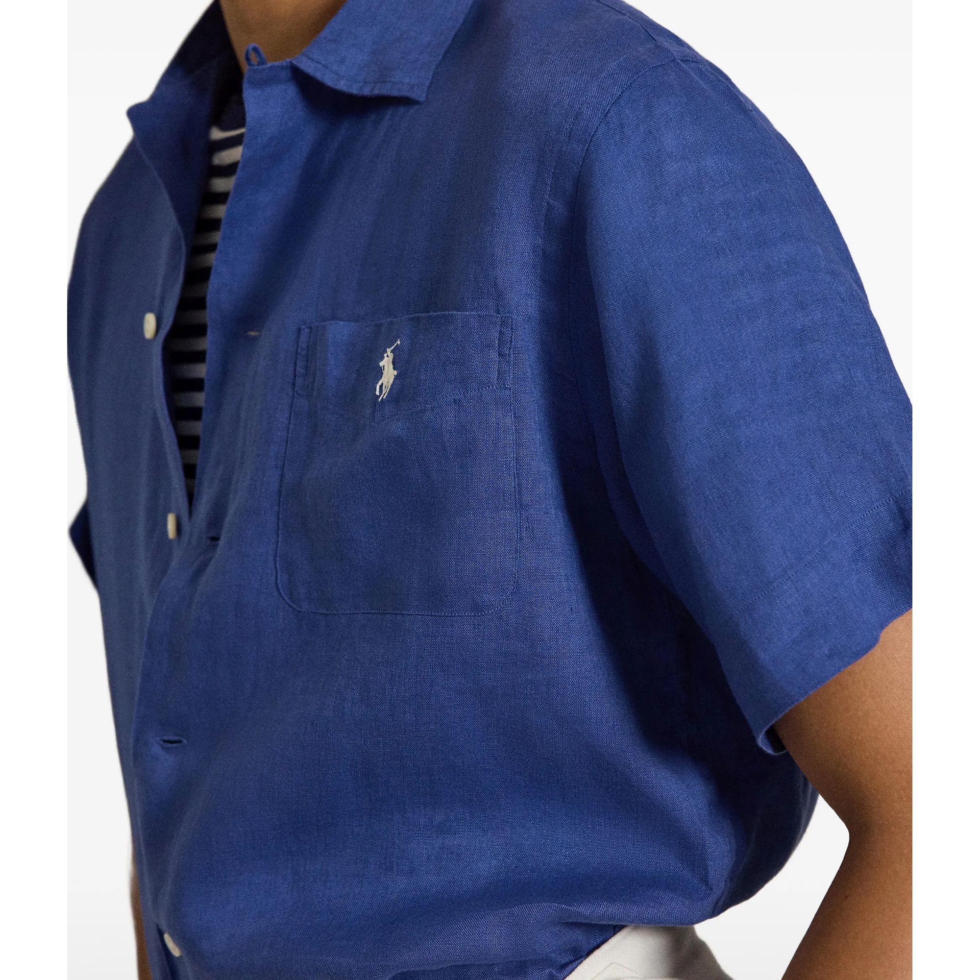 POLO RALPH LAUREN Marškiniai trump. rankovėmis vyrams, Mėlyna, Short sleeve-sport shirt 5