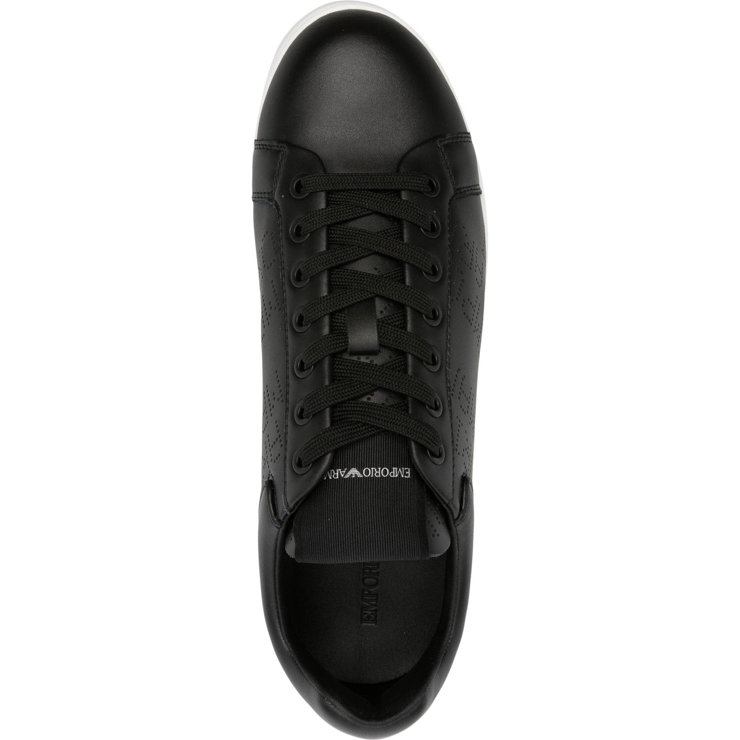 EMPORIO ARMANI Sportiniai bateliai vyrams, Juoda, Sneaker 4