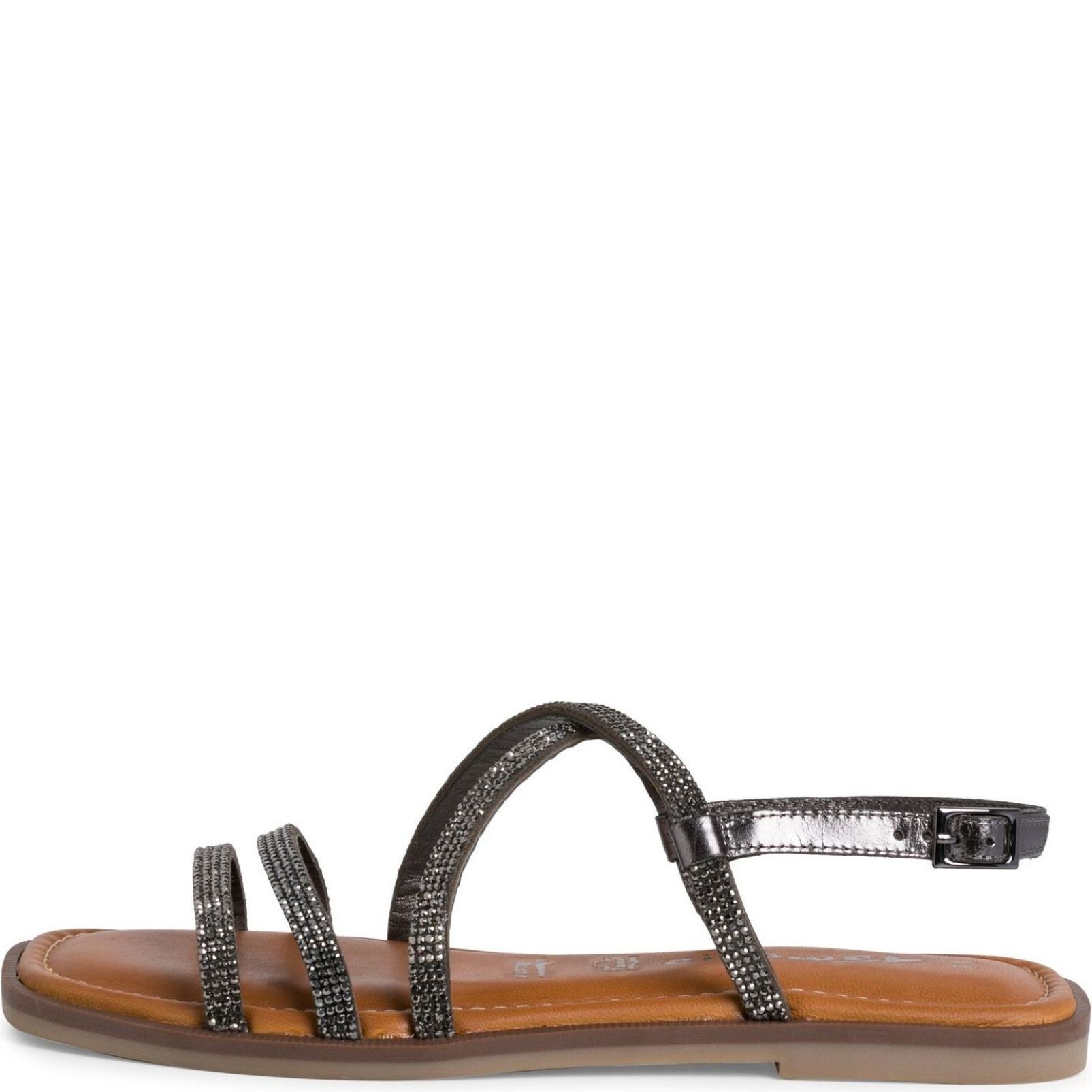 TAMARIS Basutės moterims, Juoda, SANDALS 3