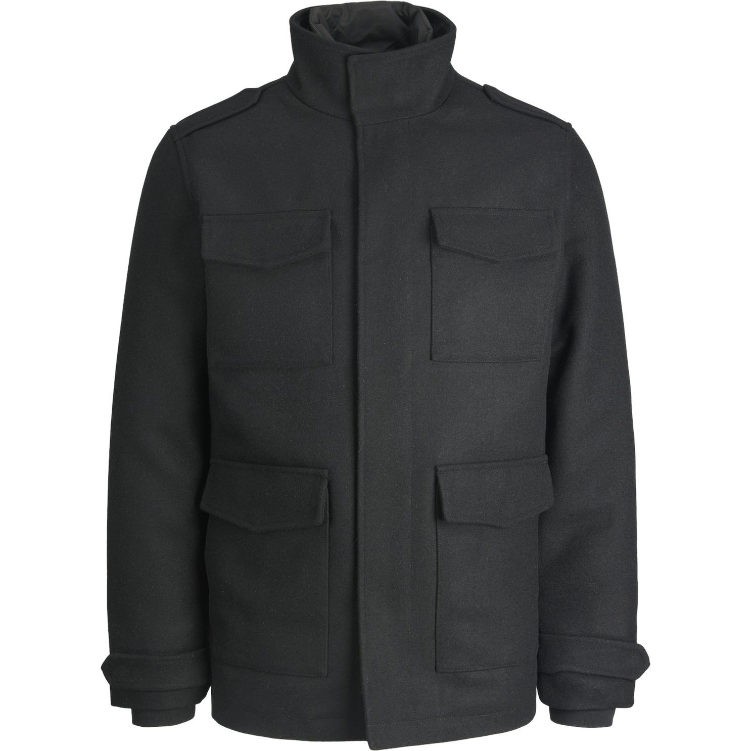 JACK & JONES Striukė vyrams, Juoda, JPRBLAPARKER WOOL FIEL 1