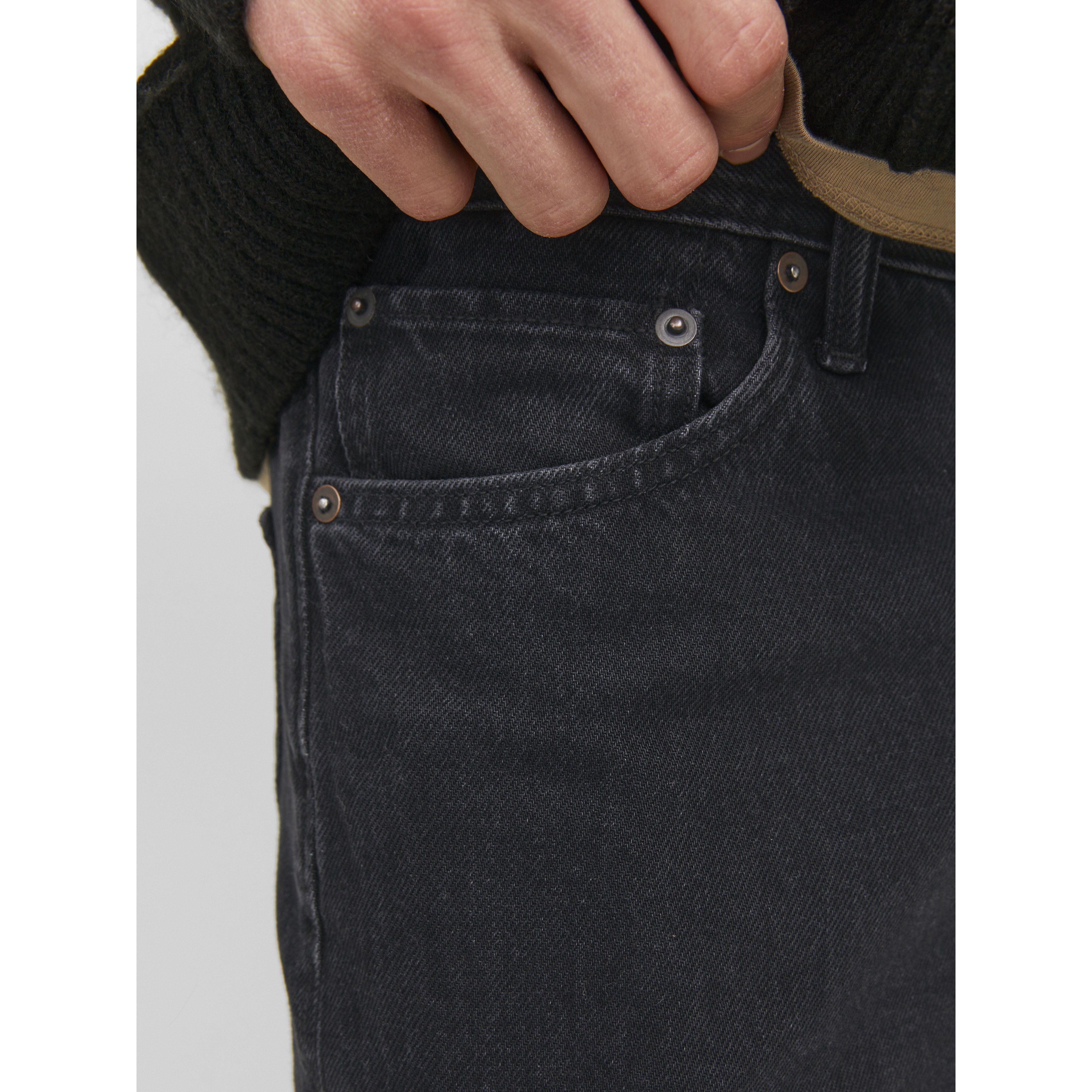 JACK & JONES Platūs džinsai vyrams, Juoda, JJIALEX JJORIGINAL SBD 4
