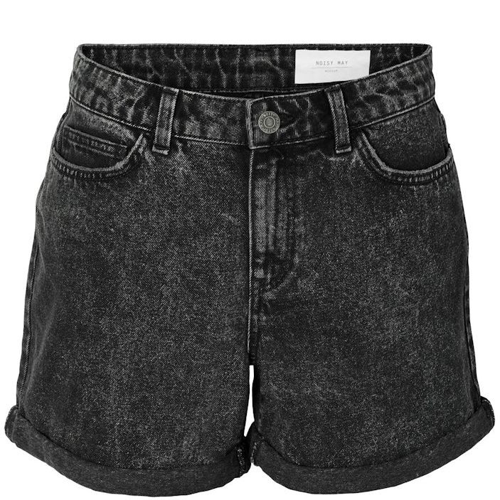 NOISY MAY Šortai moterims, Pilka, NMSMILEY  NW SHORTS V 1