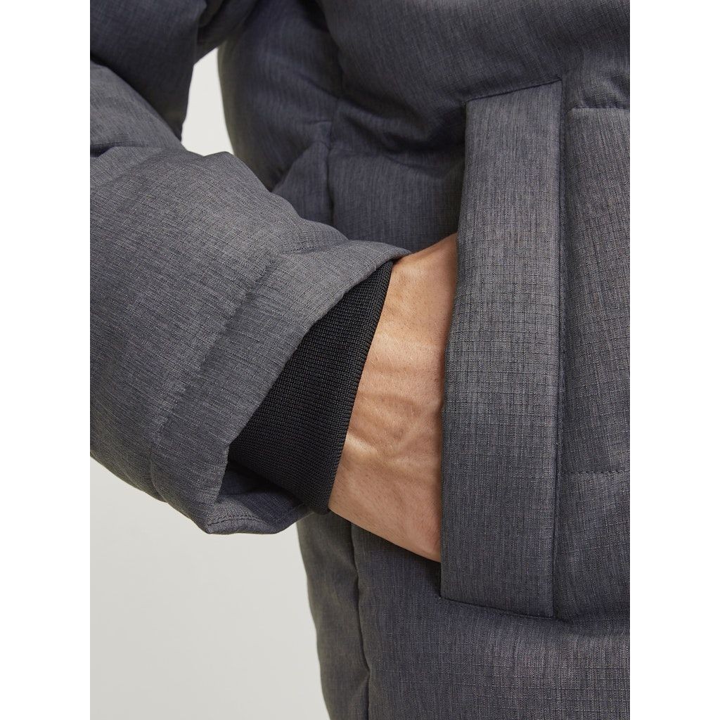 JACK & JONES Pūkinė striukė vyrams, Pilka, Build puffer jacket 5