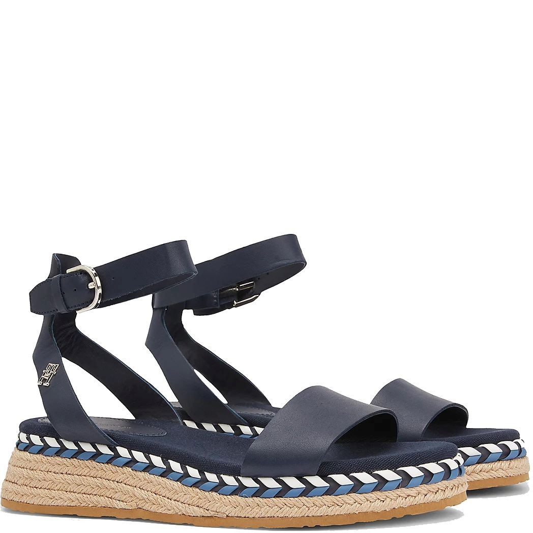 TOMMY HILFIGER Basutės moterims, Mėlyna, Low wedge sandal 2