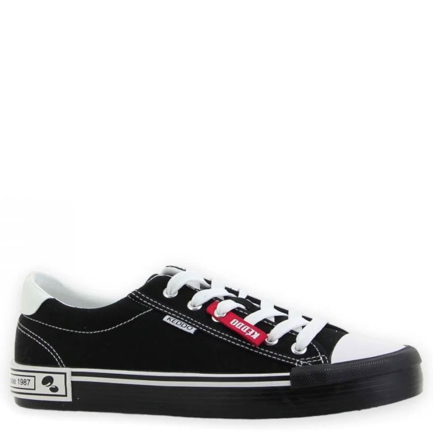 KEDDO DENIM Laisvalaikio bateliai vyrams, Juoda, Sneakers 2