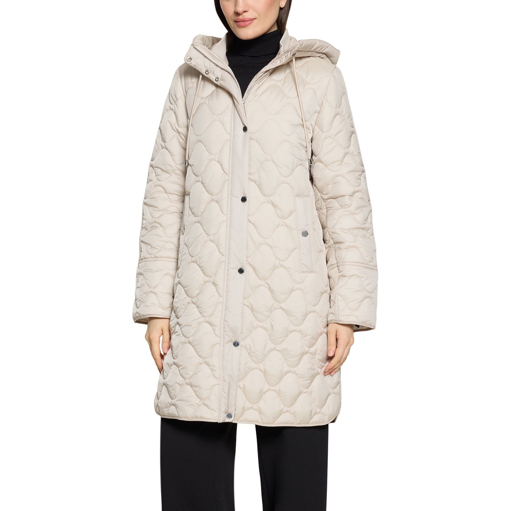 BETTY BARCLAY Striukė moterims, Pilka, Quilted Jacket 5