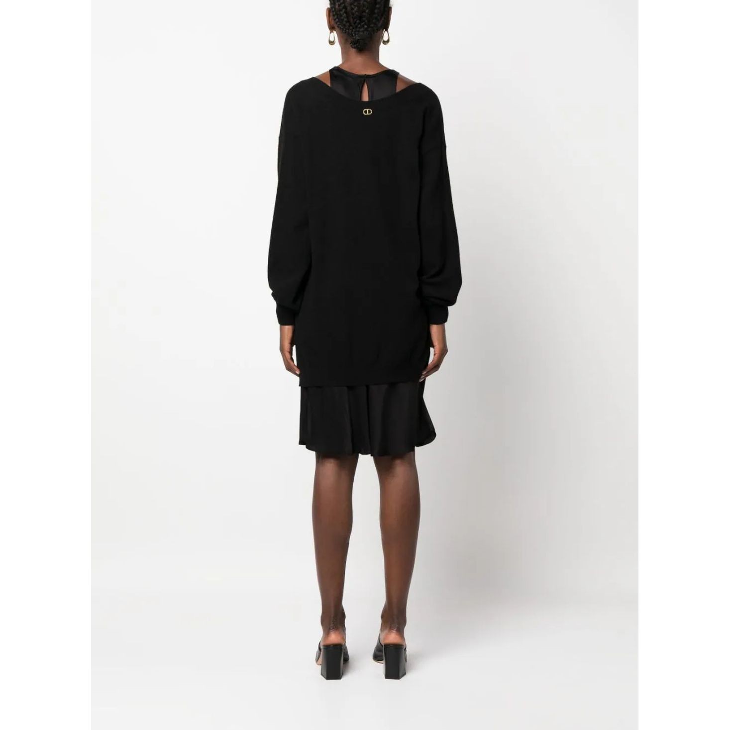 TWINSET Midi suknelė moterims, Juoda, Midi dress 4