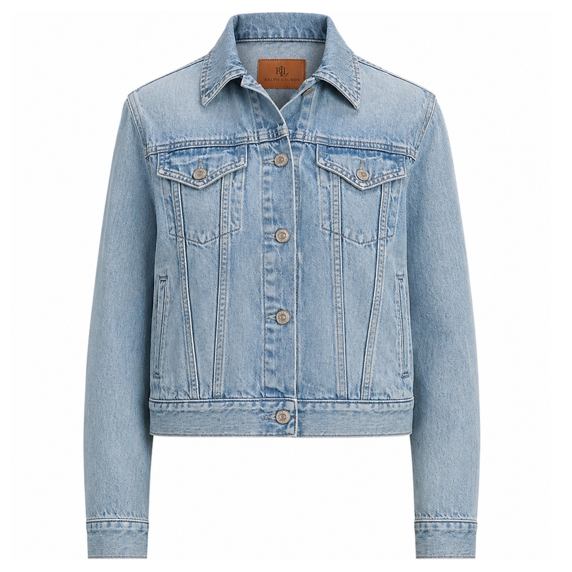 LAUREN RALPH LAUREN Džinsinis švarkas moterims, Paizley-unlined-trucker jacket