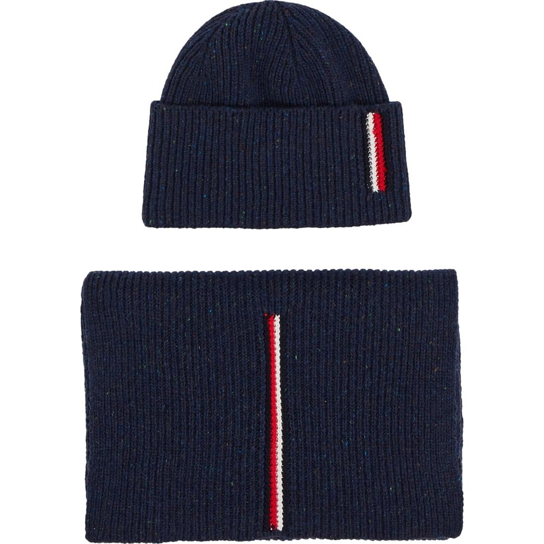 TOMMY HILFIGER Rinkinys vyrams, Mėlyna, DOWNTOWN SCARF & BEANIE GP 1