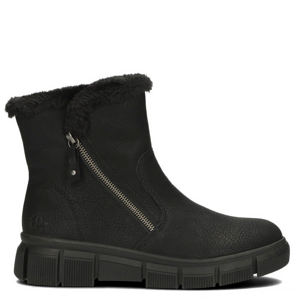 RIEKER Aulinukai moterims, Juoda, BOOTIES 2