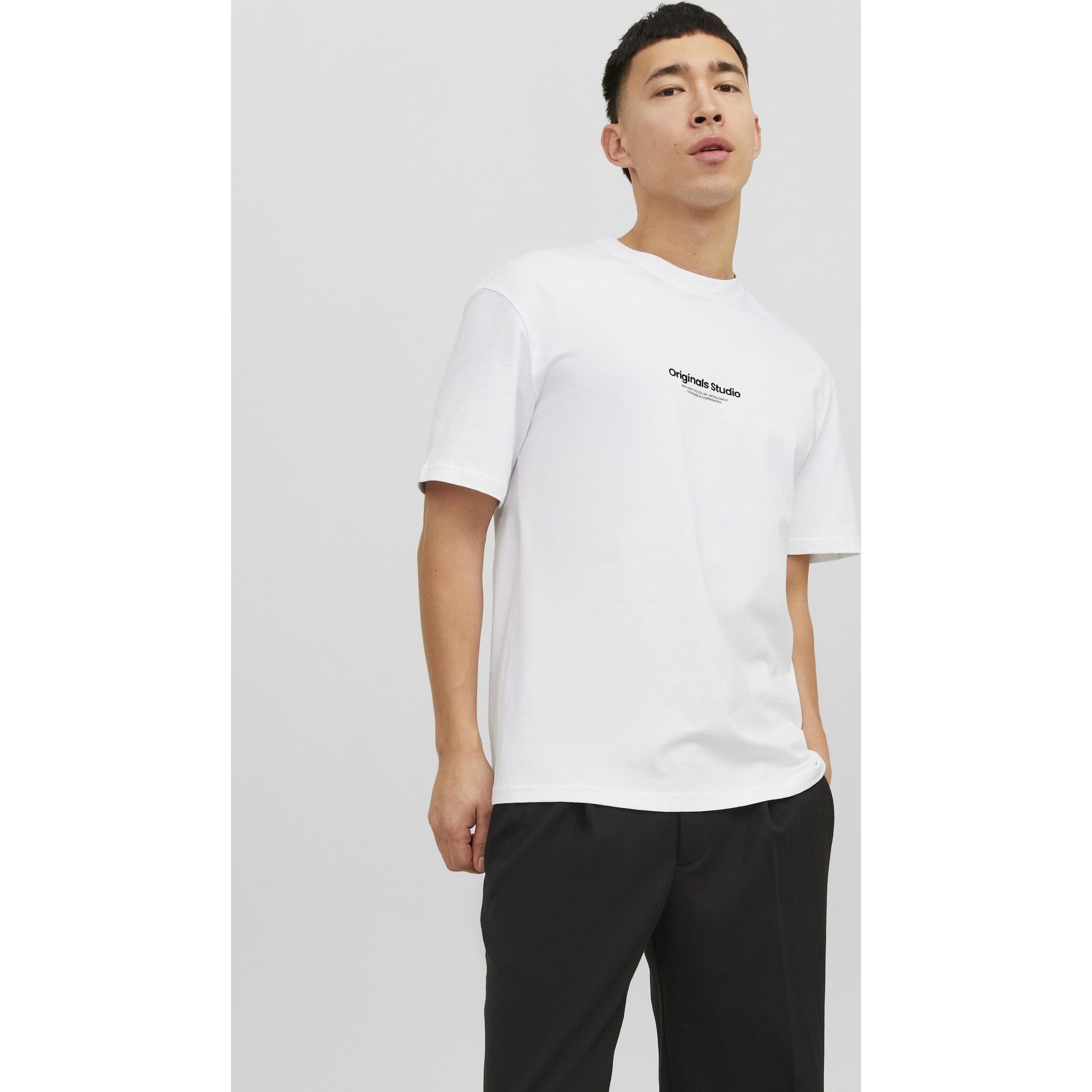 JACK & JONES Marškinėliai vyrams, Balta, JORVESTERBRO TEE SS 2