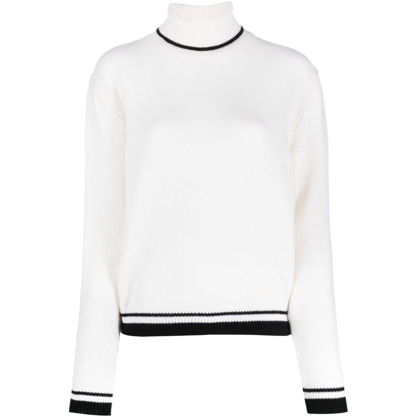 MSGM Kardiganas moterims, Balta, Turtleneck sweater