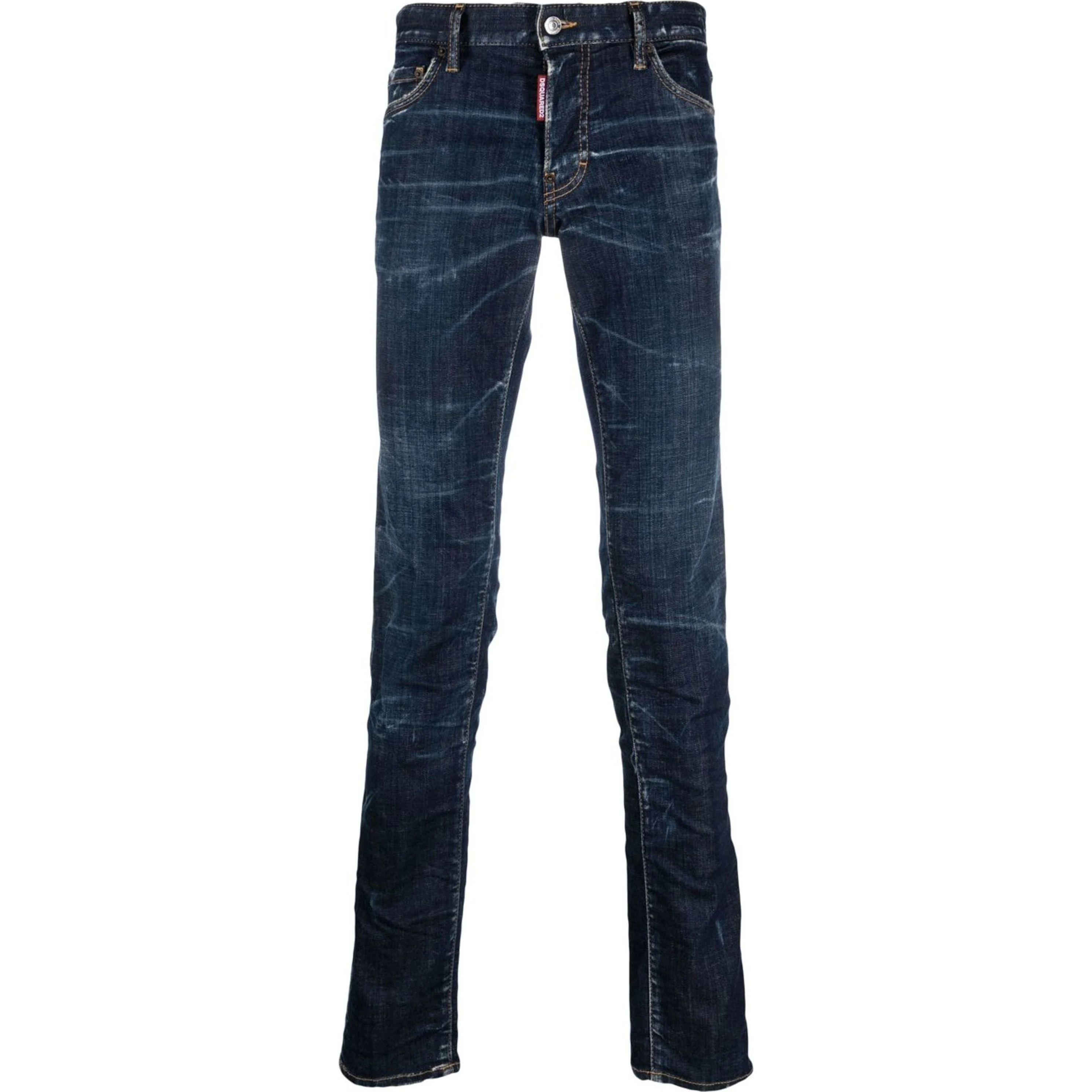 DSQUARED2 Aptempti džinsai vyrams, Mėlyna, Pants 5 pockets 1