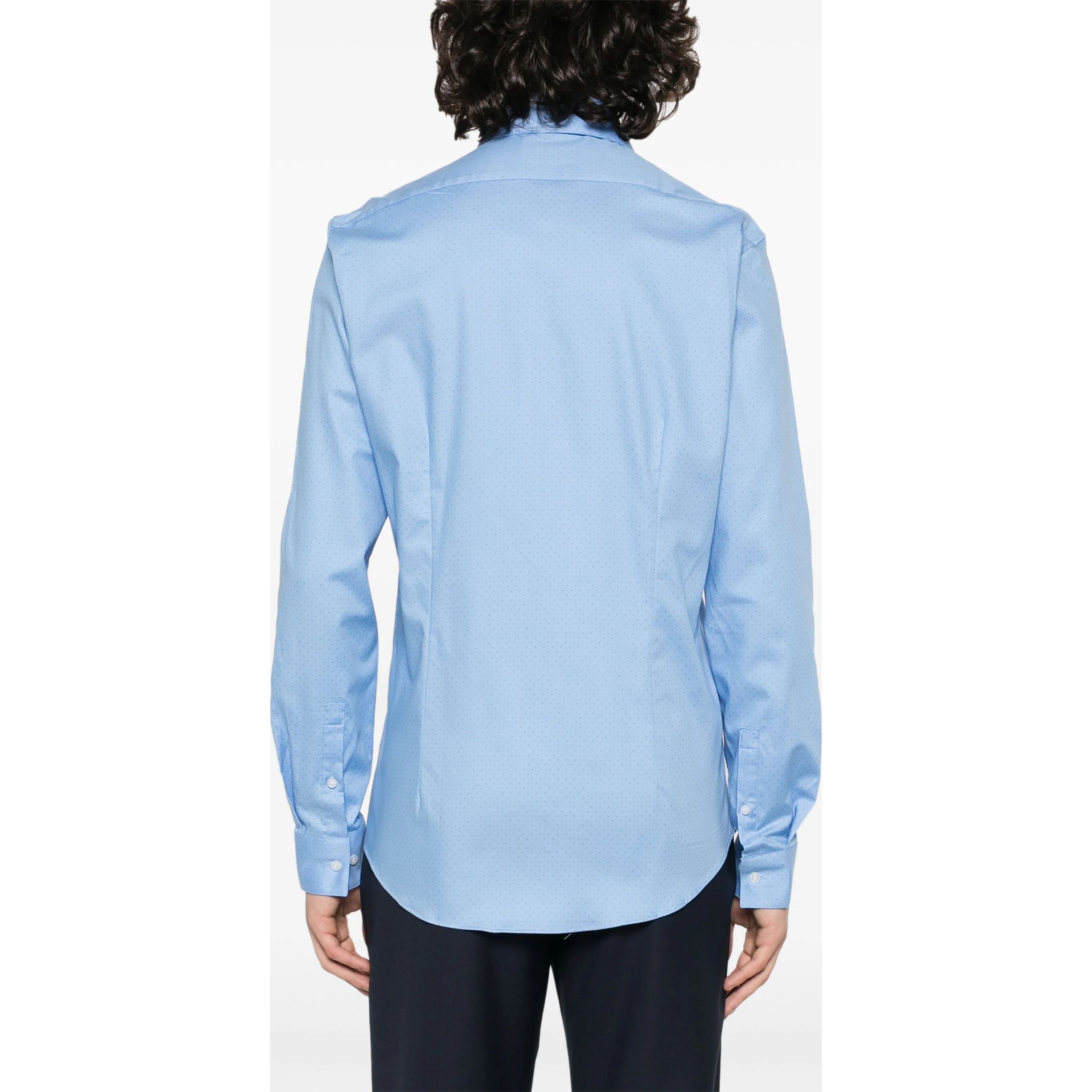 CALVIN KLEIN Marškiniai ilgomis rankovėmis vyrams, Mėlyna, L/s shirt 3