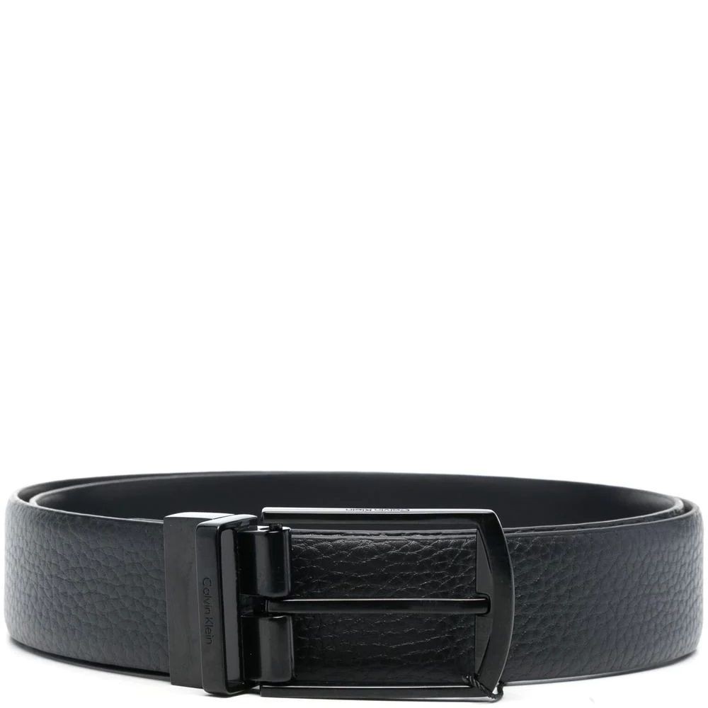CALVIN KLEIN Diržas vyrams, Juoda, ADJ/REV DOMED PB 35MM 1