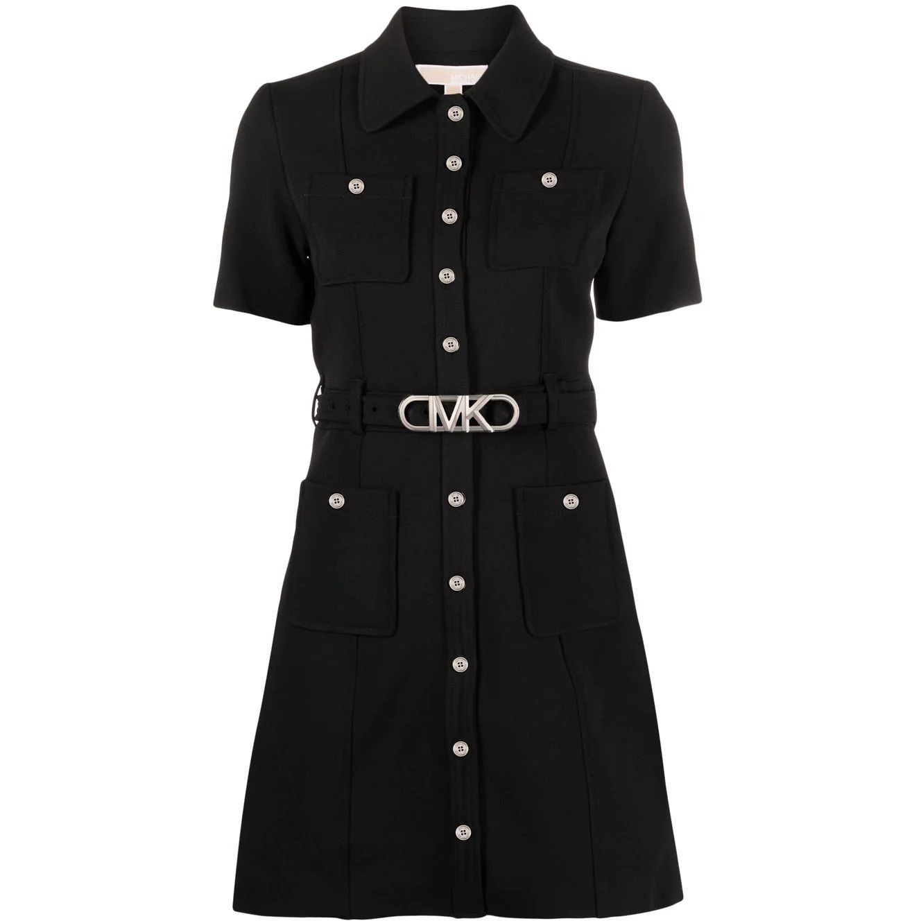 MICHAEL KORS Maxi suknelė moterims, Juoda, MK belted mod dress 1
