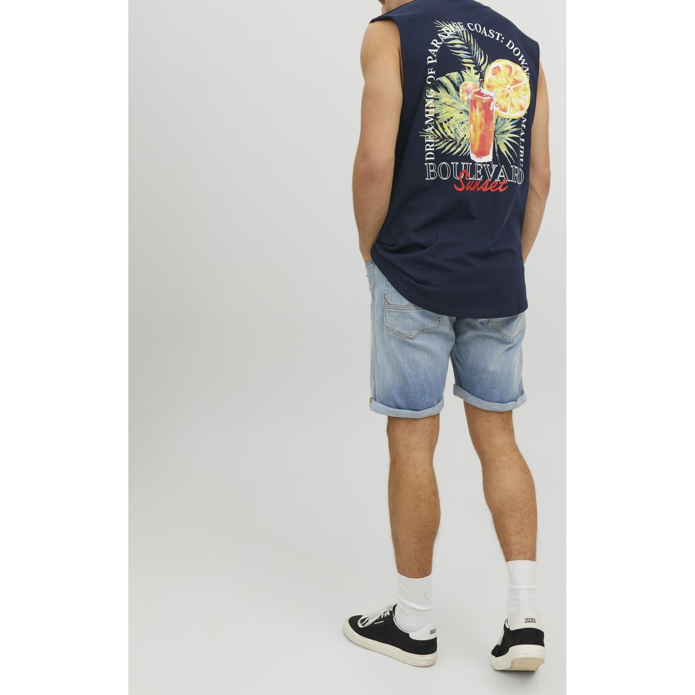 JACK & JONES Marškinėliai vyrams, Navy, JORPARADISE TAN 4