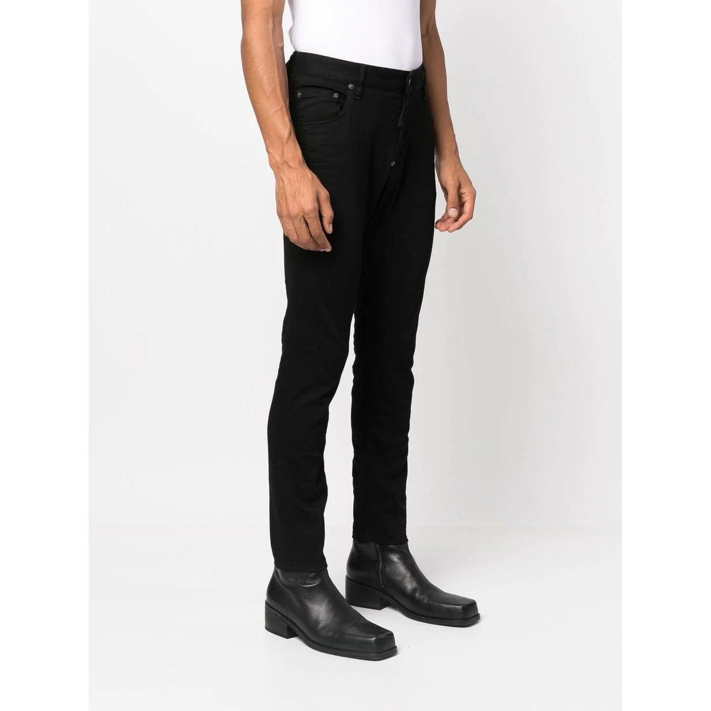 DSQUARED2 Aptempti džinsai vyrams, Juoda, Pants 5 pockets 2