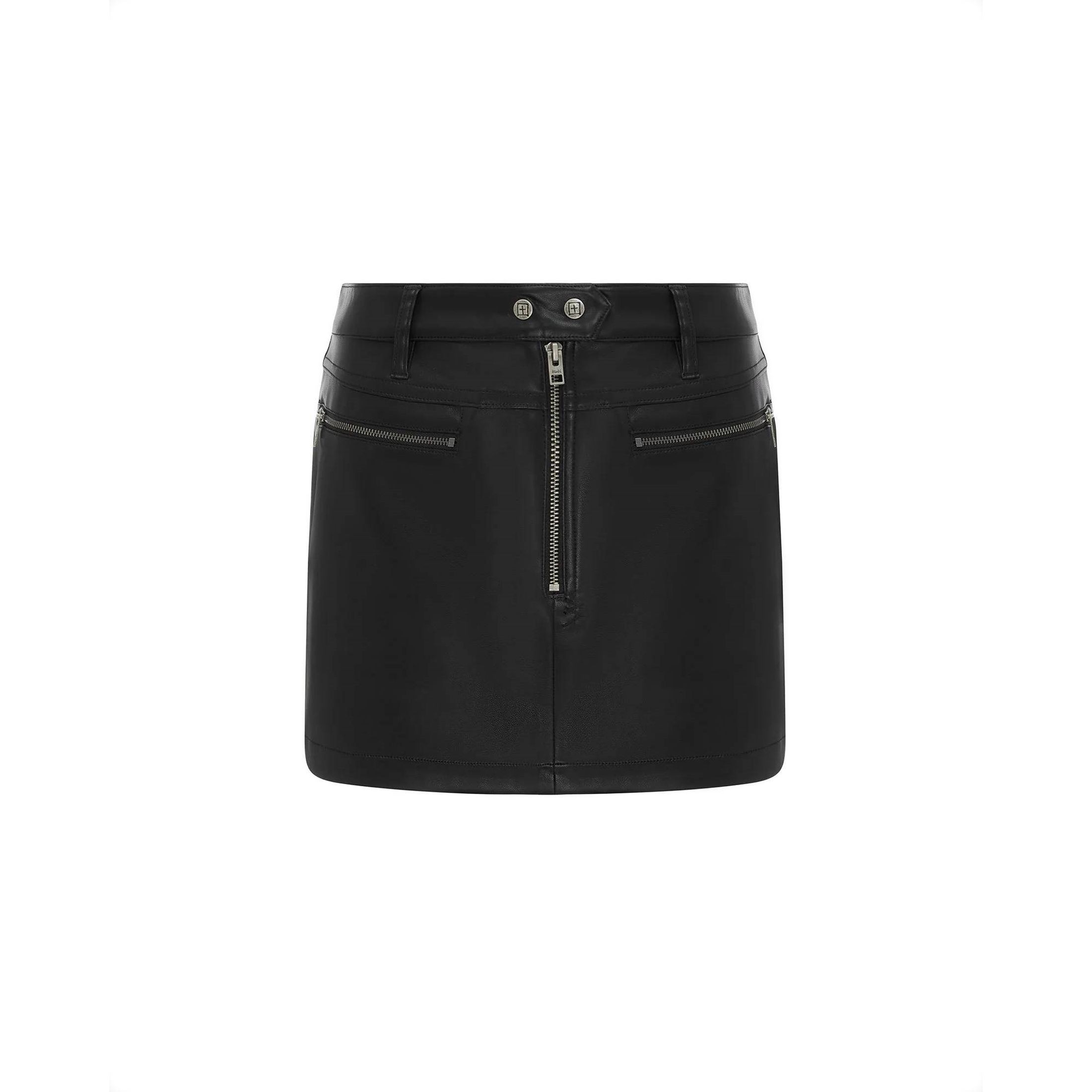 KSUBI Mini sijonas moterims, Juoda, Vivienne skirt black 1