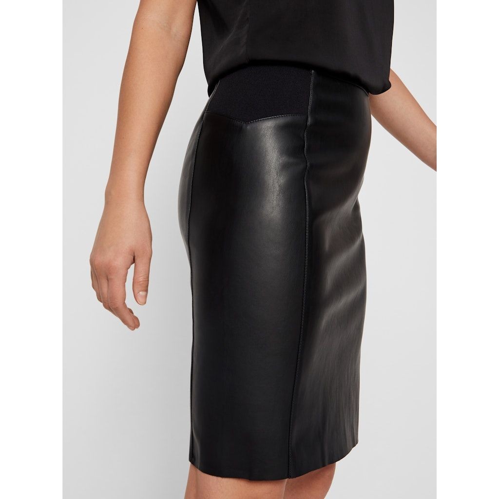 VERO MODA Mini sijonas moterims, Juoda, VMBUTTERSIA HW COATE 3