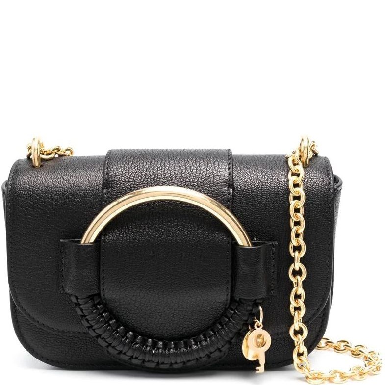 SEE BY CHLOE Rankinė per petį moterims, Juoda, Hana chain bag 1