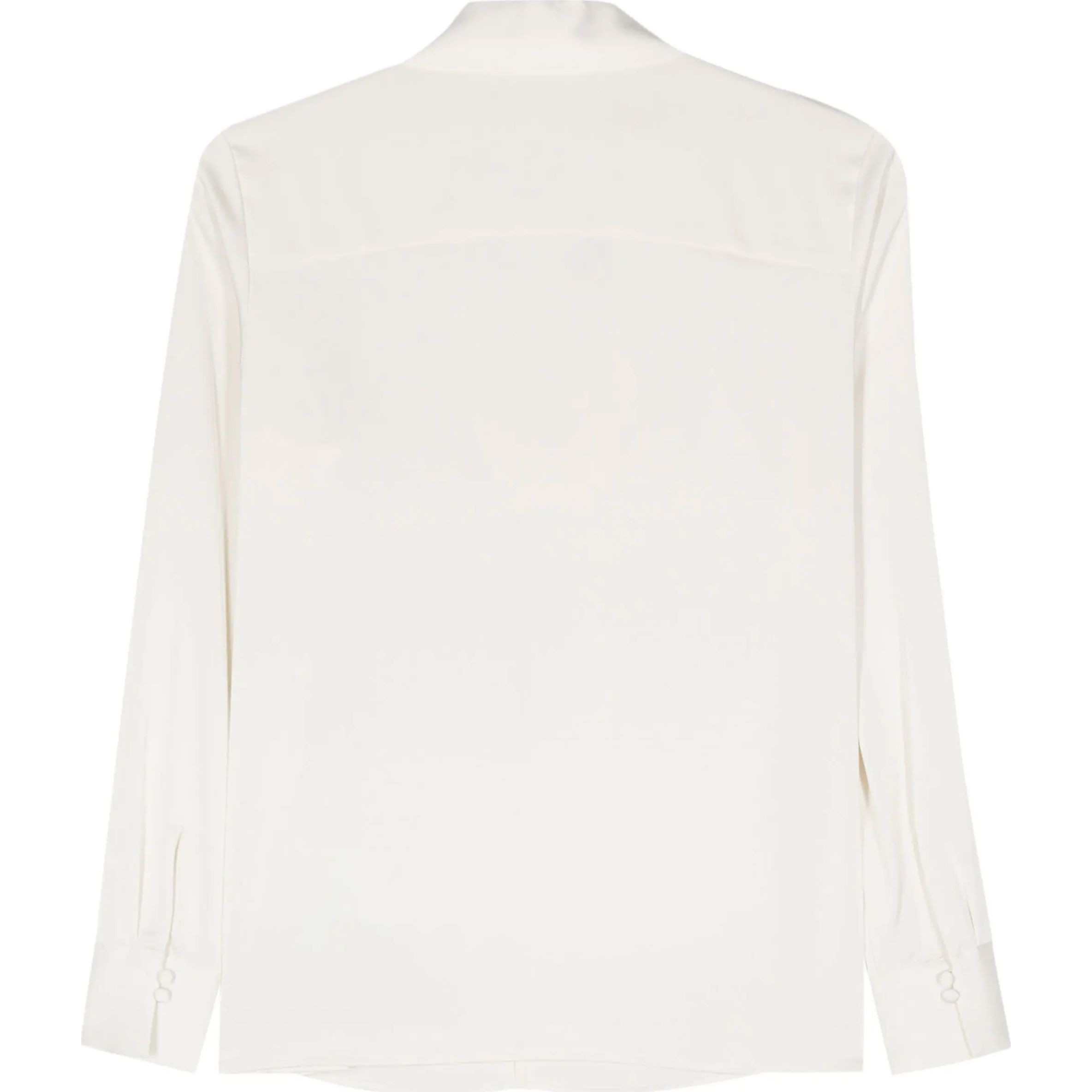 CALVIN KLEIN Marškiniai ilgomis rankovėmis moterims, Balta, L/s blouse 2