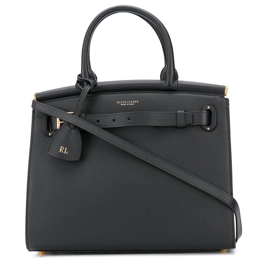 RALPH LAUREN Pirkinių krepšys moterims, Juoda, Medium 50 top handle handbag 1