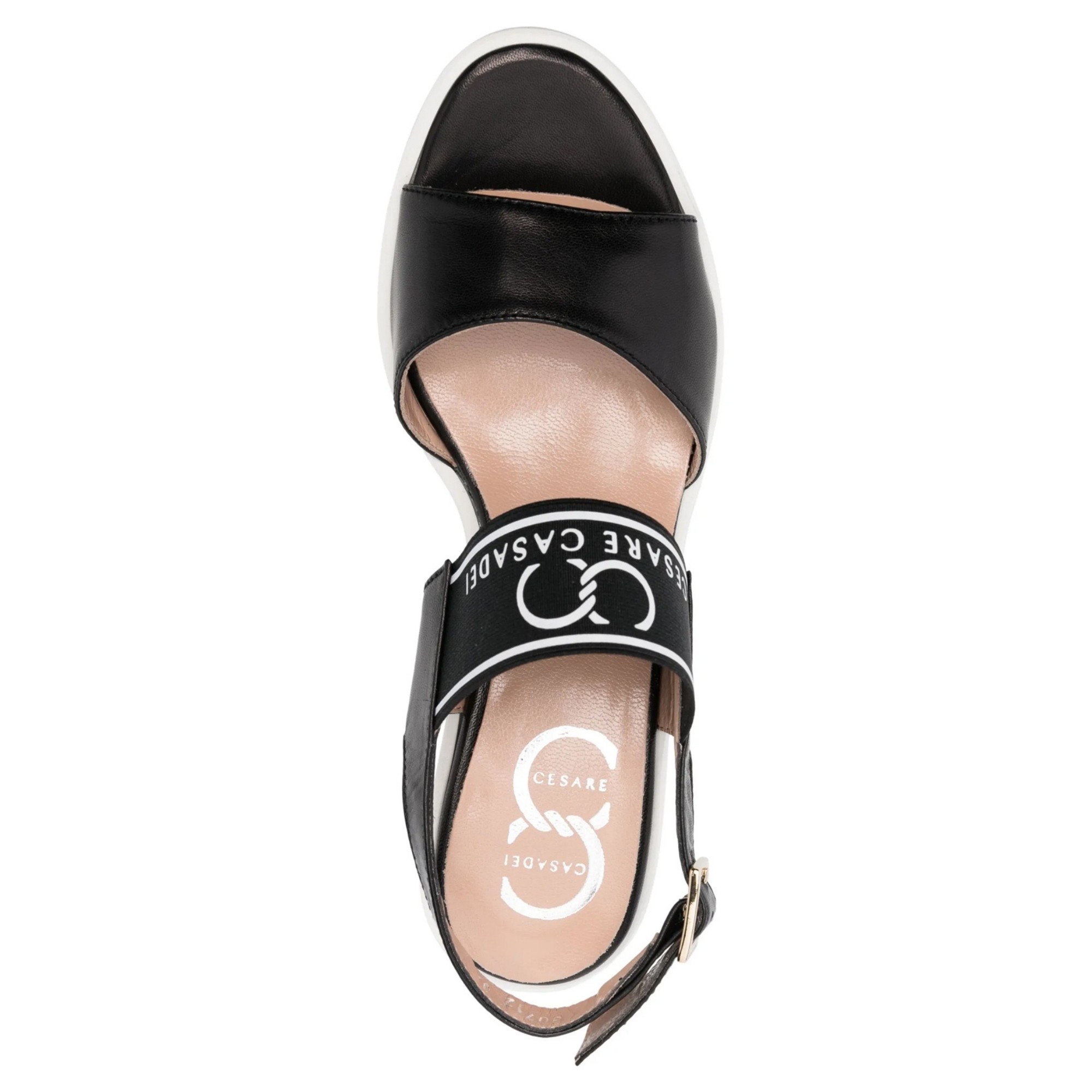 CESARE CASADEI Basutės moterims, Juoda, Wedge sandals 4