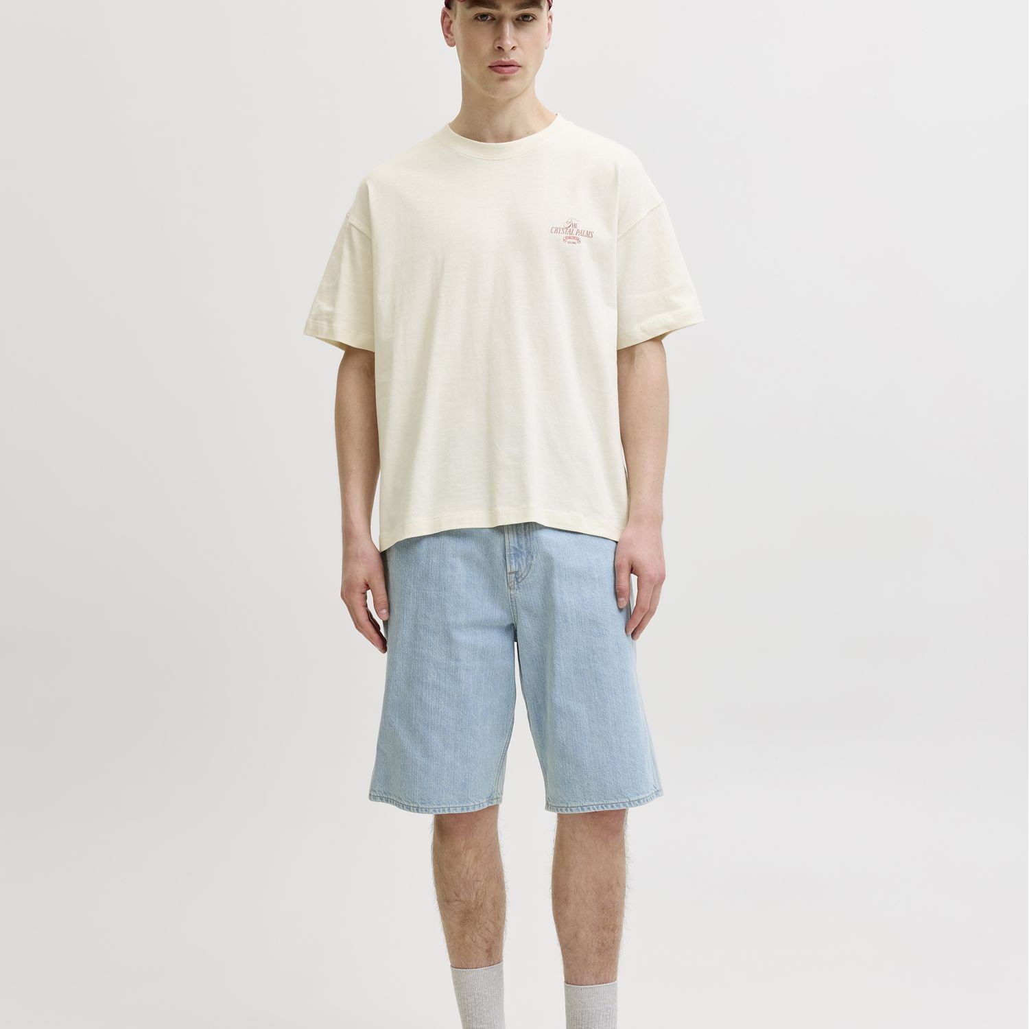 JACK & JONES Marškinėliai vyrams, Smėlio, Sanremo back 4