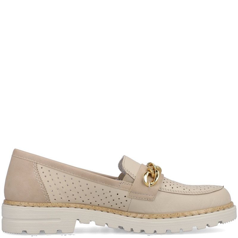 RIEKER Loaferiai moterims, Smėlio, LOAFERS 3