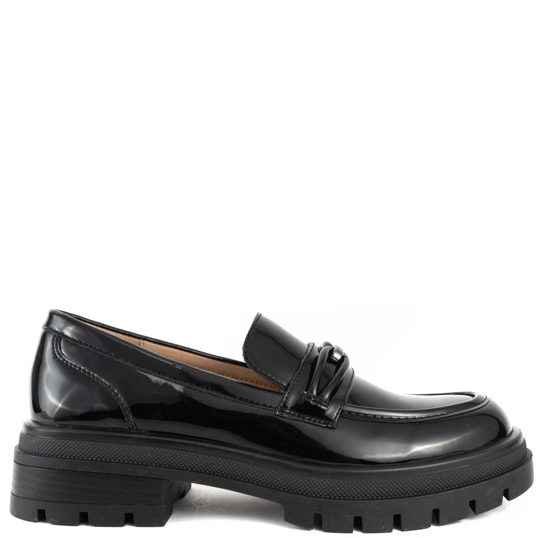 SANTINO MILANO Loaferiai moterims, Juoda, Loafers, SANTINO MILANO 25SS 2