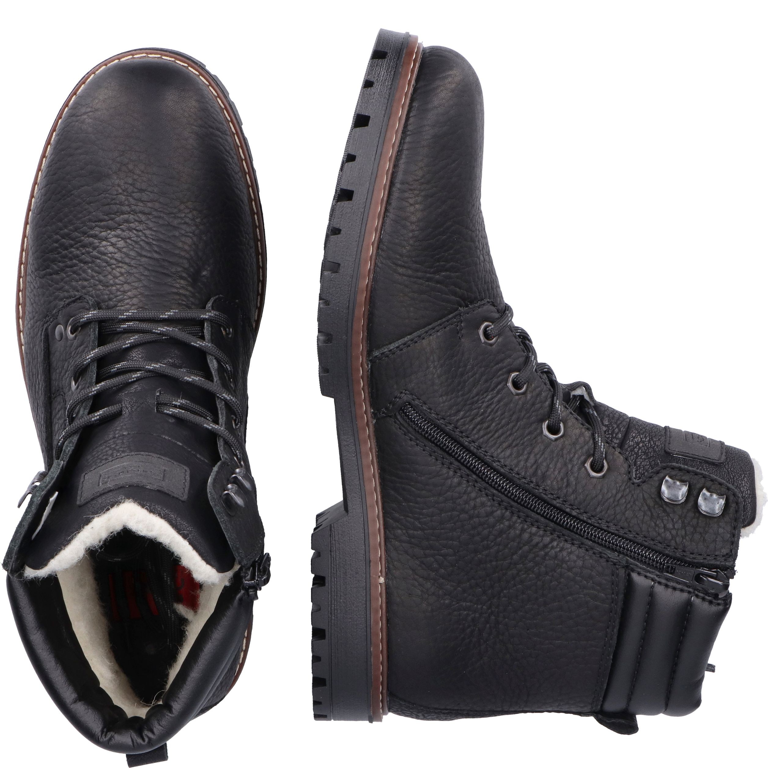 RIEKER Aulinukai vyrams, Juoda, BOOTIES 9