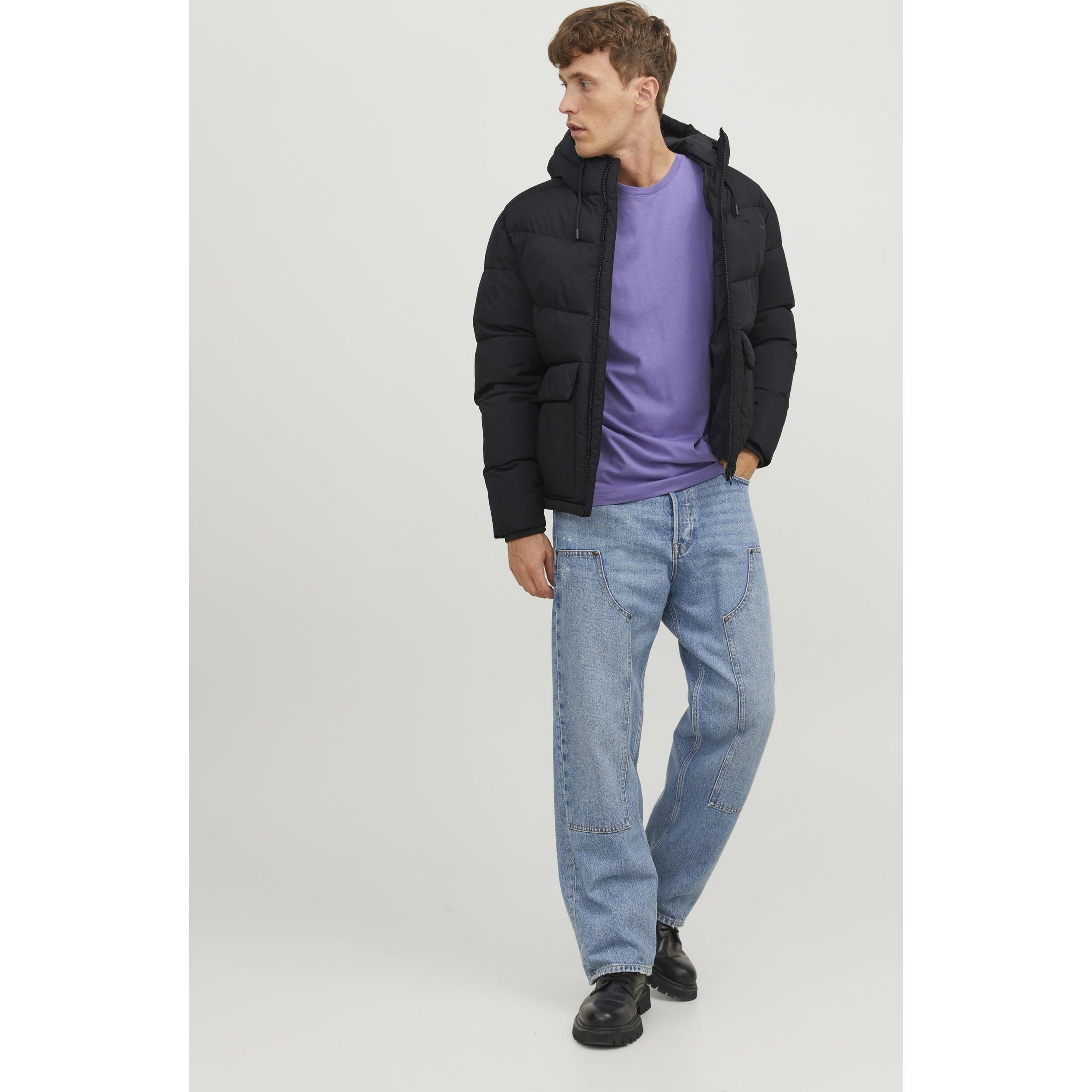 JACK & JONES Striukė vyrams, Juoda, JORVESTERBRO PUFFER JA 3