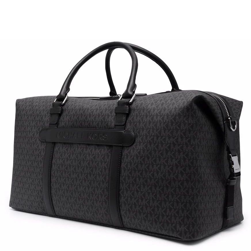 MICHAEL KORS Rankinė, krepšys vyrams, Juoda, Hudson logo weekender bag 2