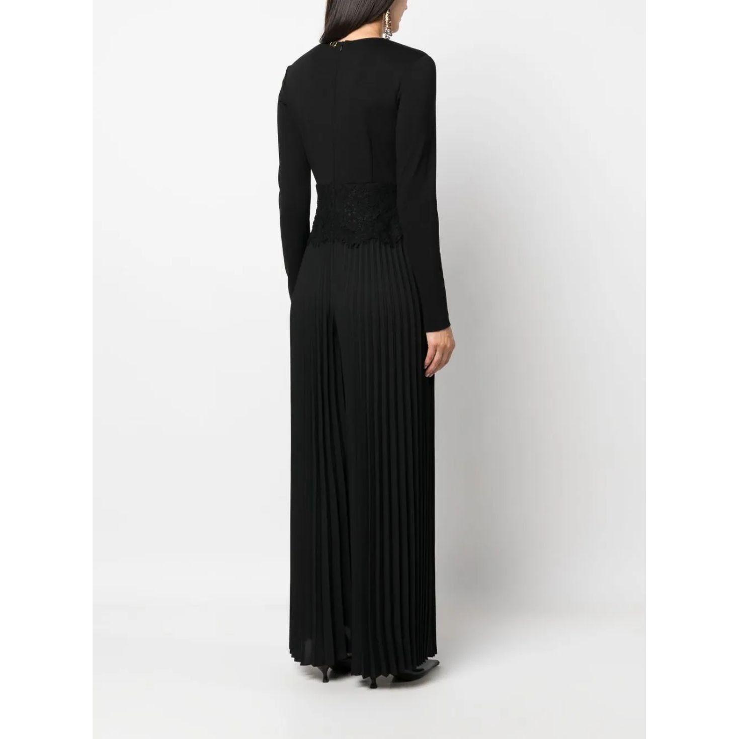TWINSET Maxi suknelė moterims, Juoda, V-neck maxi dress 4